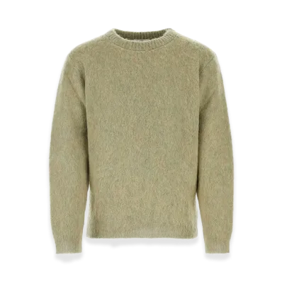 LEMAIRE Stretch Mohair Blend Sweater "Sage Green"