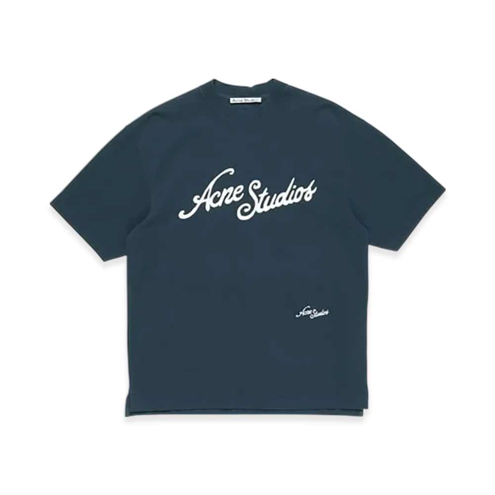 Acne Studios Logo T-Shirt - Relaxed Fit "Deep Blue"