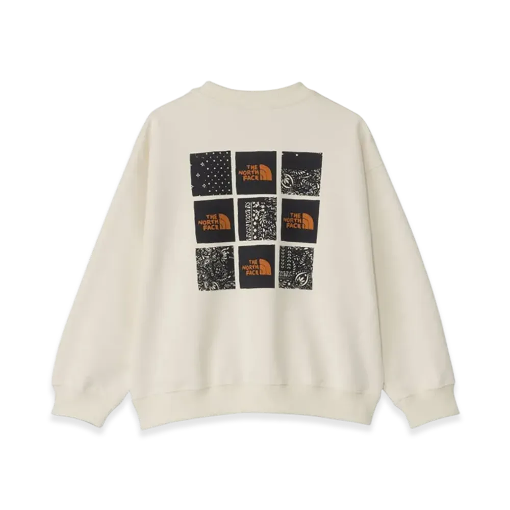The North Face Graphic Logo Sweat Crew Kids "Vintage White"