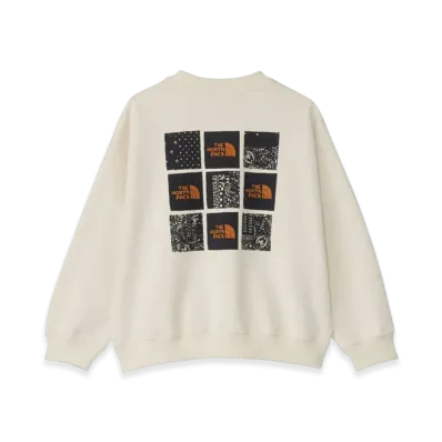 The North Face Graphic Logo Sweat Crew Kids "Vintage White"