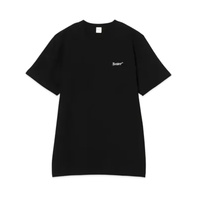 BEAMS x Better (TM) Gift Shop Embroidered Standard Logo S/S Tee "Black"