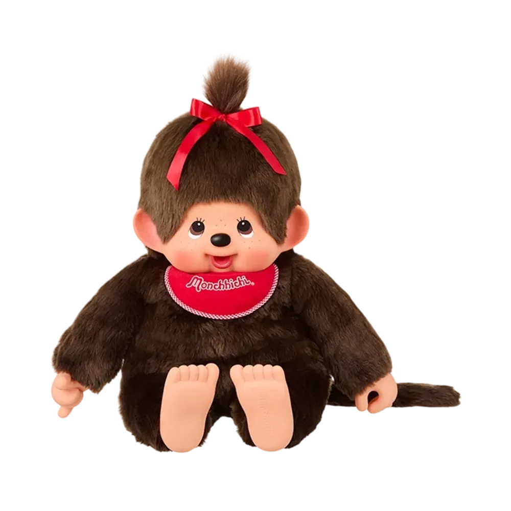 Sekiguchi "Premium Standard" Monchhichi 2L Size Brown Girl