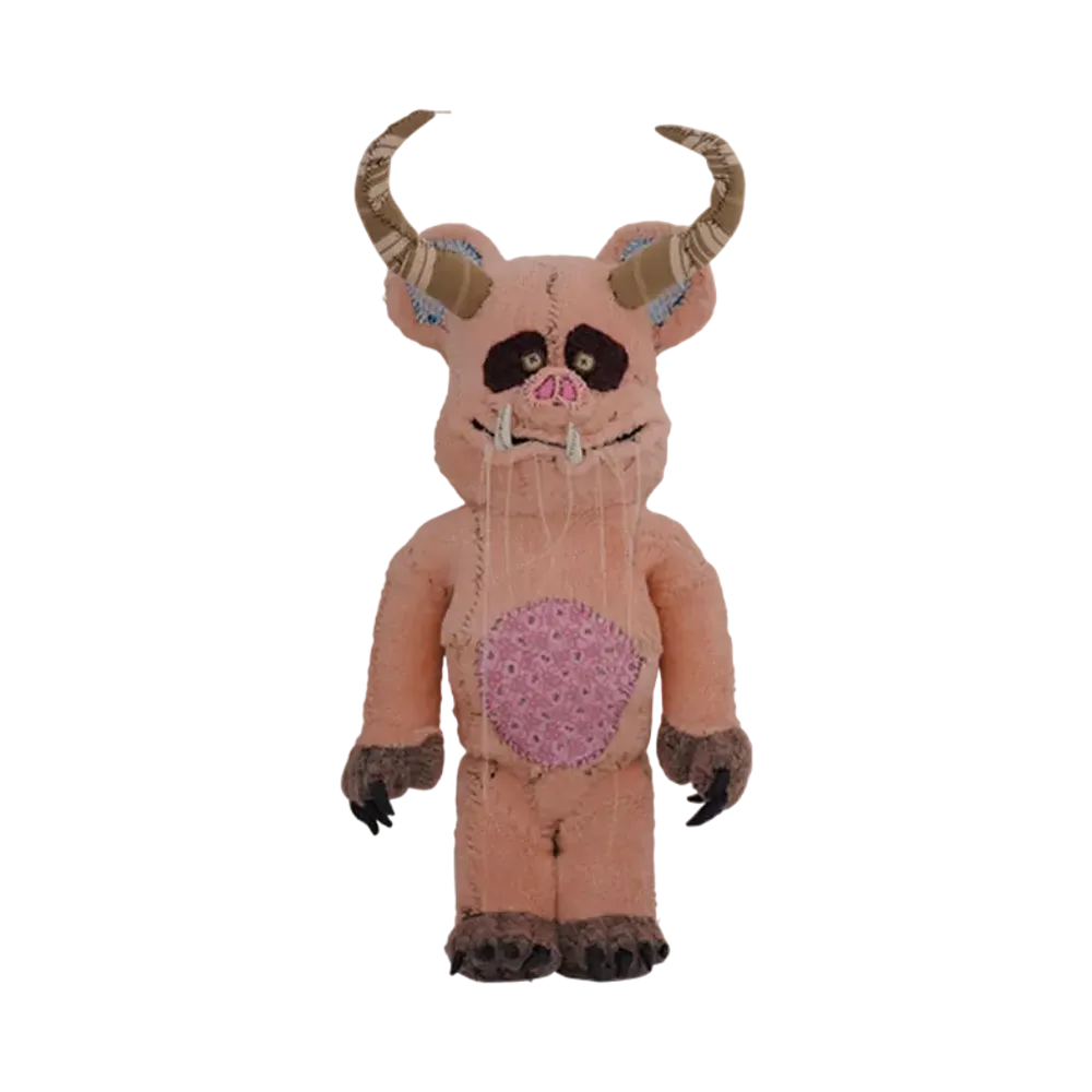 MEDICOM TOY "BEARBRICK" -Anne Valerie Dupond ONE OF KIND- Horn Pig 1000%