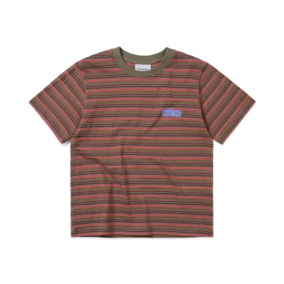 thisisneverthat Striped W Tee "Khaki"