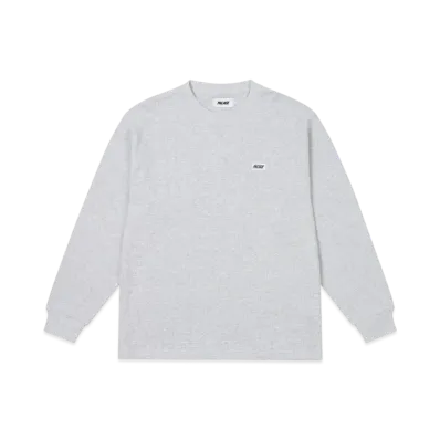 PALACE Basically A Thermal Longsleeve "Grey Marl"