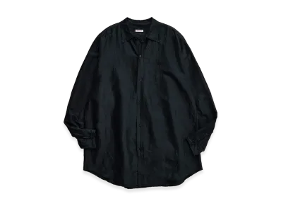NICENESS D.Tucker Linen Silk Country Shirt "Dark Green"