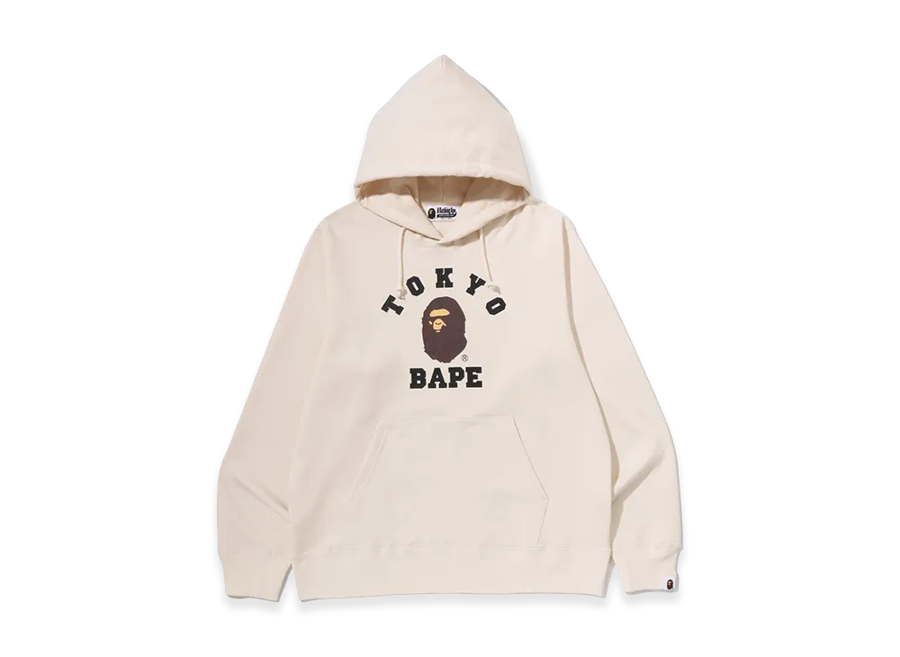 A BATHING APE Tokyo Exclusive Tokyo College Pullover Hoodie "Ivory"