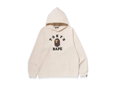 A BATHING APE Tokyo Exclusive Tokyo College Pullover Hoodie "Ivory"
