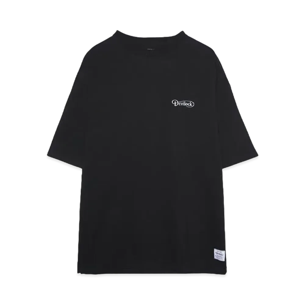 DEVILOCK DAIMLER EMBROIDERY BIG SILHOUETTE TEE "BLACK"