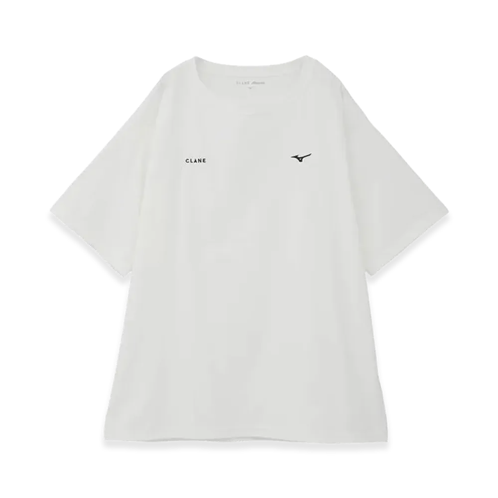 CLANE x Mizuno Quick Dry Cotton Logo T-shirt "White"