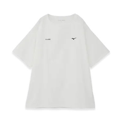 CLANE x Mizuno Quick Dry Cotton Logo T-shirt "White"