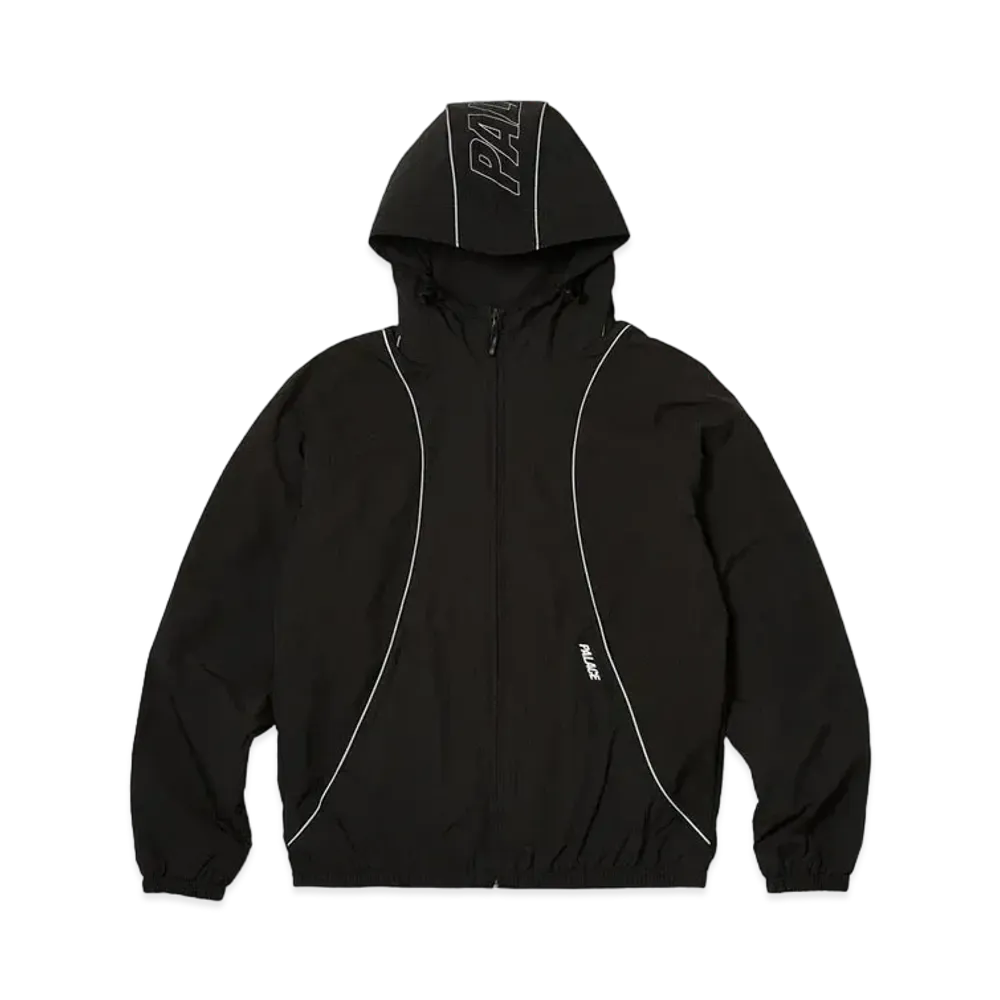 PALACE Font Zip Shell Jacket "Black / Black"