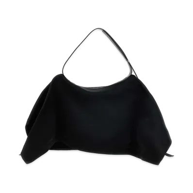 ISSEY MIYAKE Womens Enveloping Square Handbag "Black"