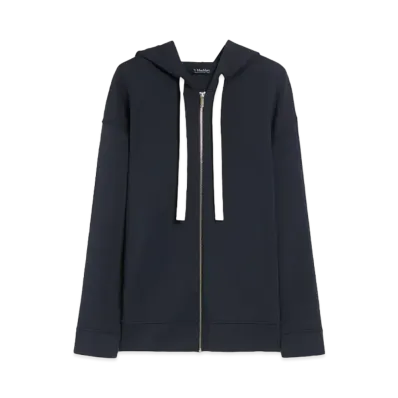 Max Mara Zueye Scuba Jersey Hoodie "Ultramarine"