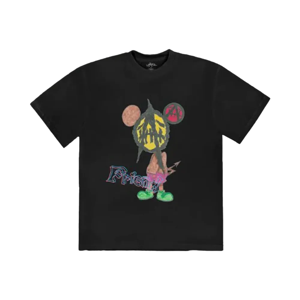 Travis Scott Utopia x SAINT Mxxxxxx Tee 2B "Black"