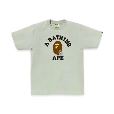 A BATHING APE Go Ape Pointer College Tee "Green"