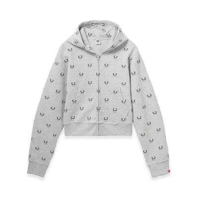 A BATHING APE Women's Milo Pd Hooded Zip Up Sweat "Gray"