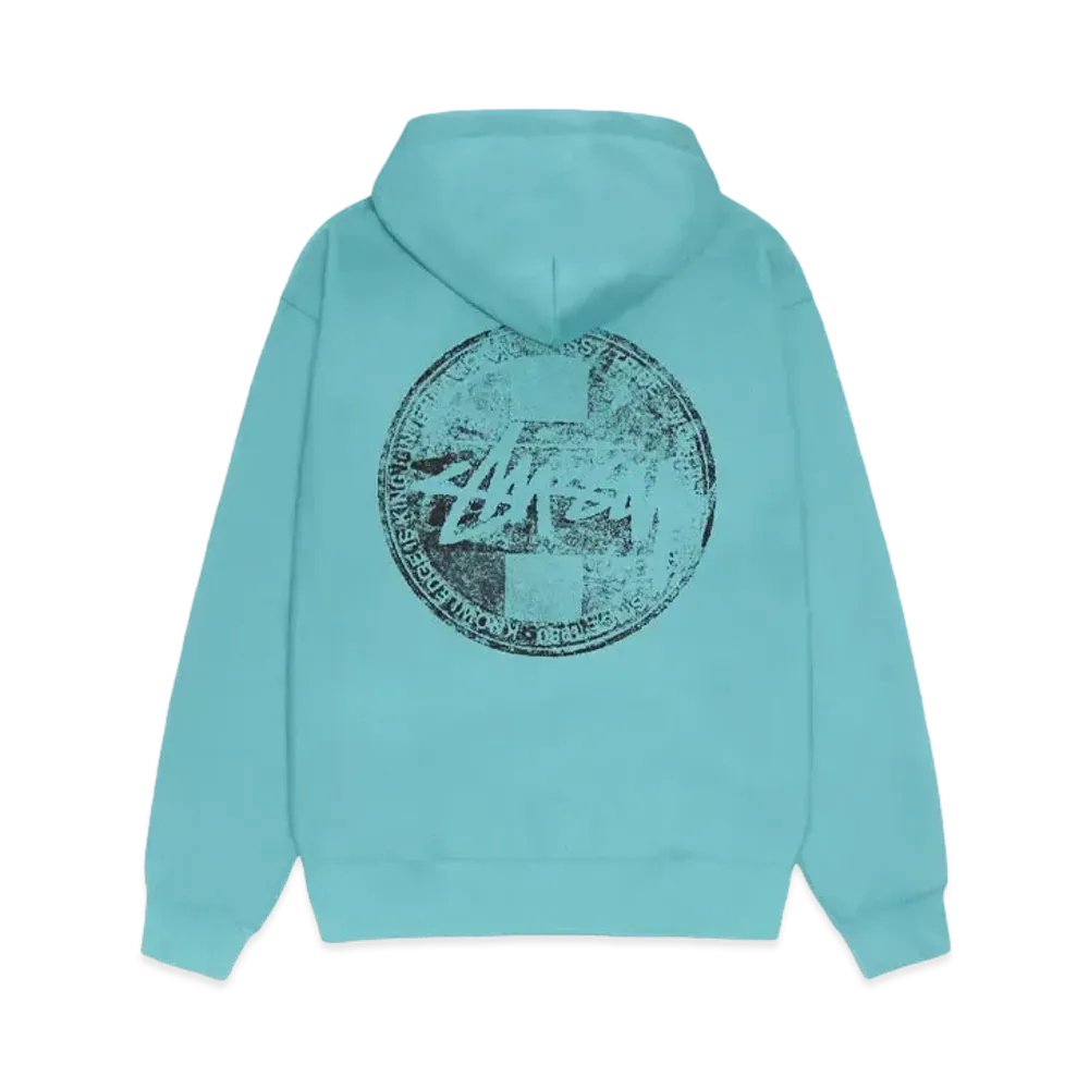 Stussy Dot Stamp Hoodie "Ocean"