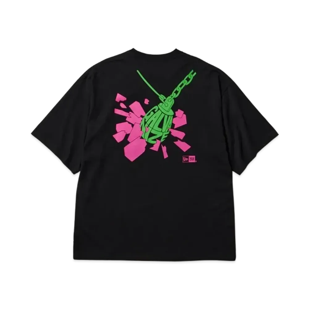 NEW ERA x The Chemical Brothers Galvanize Short Sleeve Oversized Cotton T-shirt "Black"