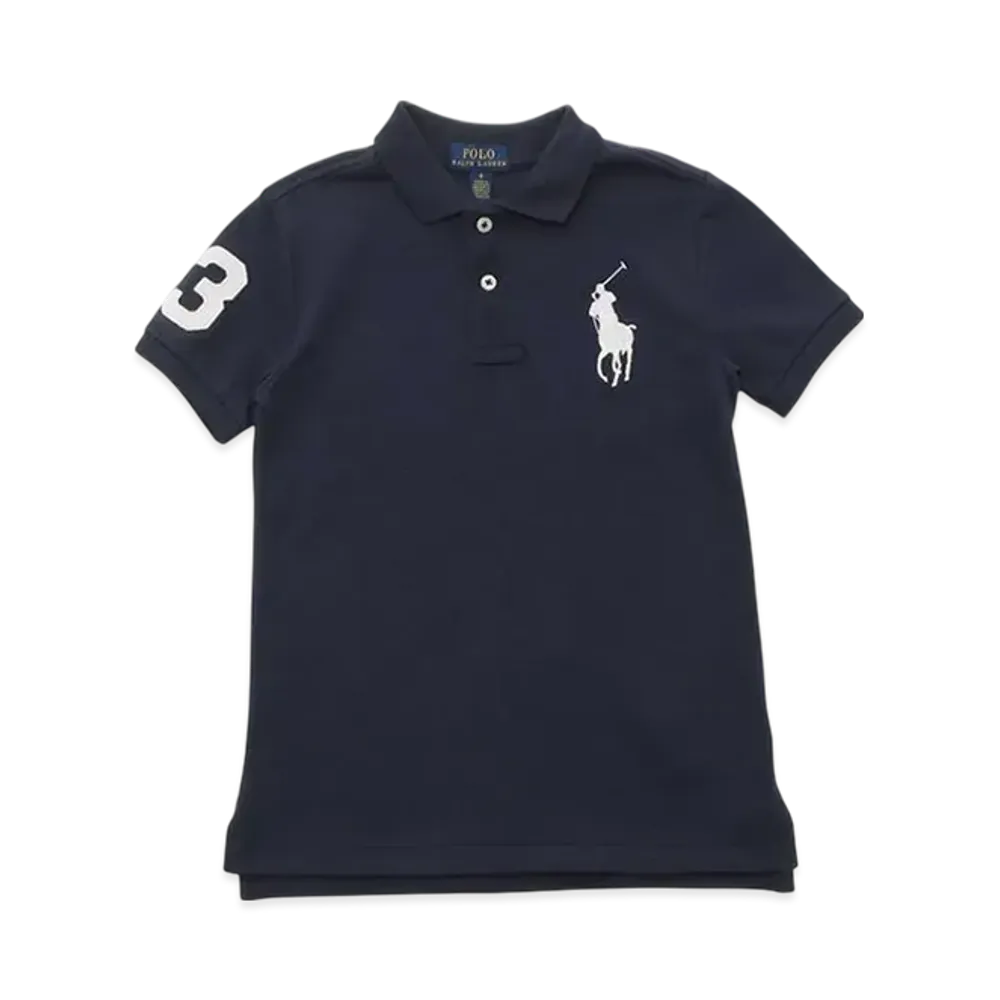 Polo Ralph Lauren Kids Short Sleeve Big Pony Mesh Polo "Navy"
