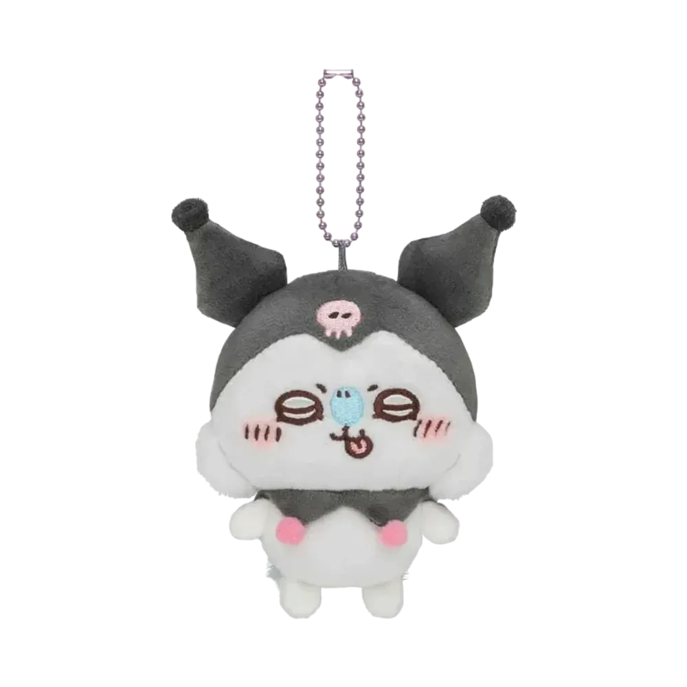 Gray Parka Service -Chikawa- Chikawa x Sanrio Characters Petit Mini Mascot (Momonga Kuromi)