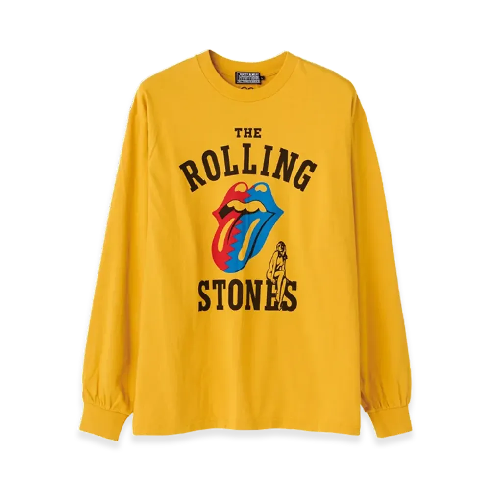 HYSTERIC GLAMOUR x The Rolling Stones Hysteric & Steel Wheels T-Shirt "Yellow"