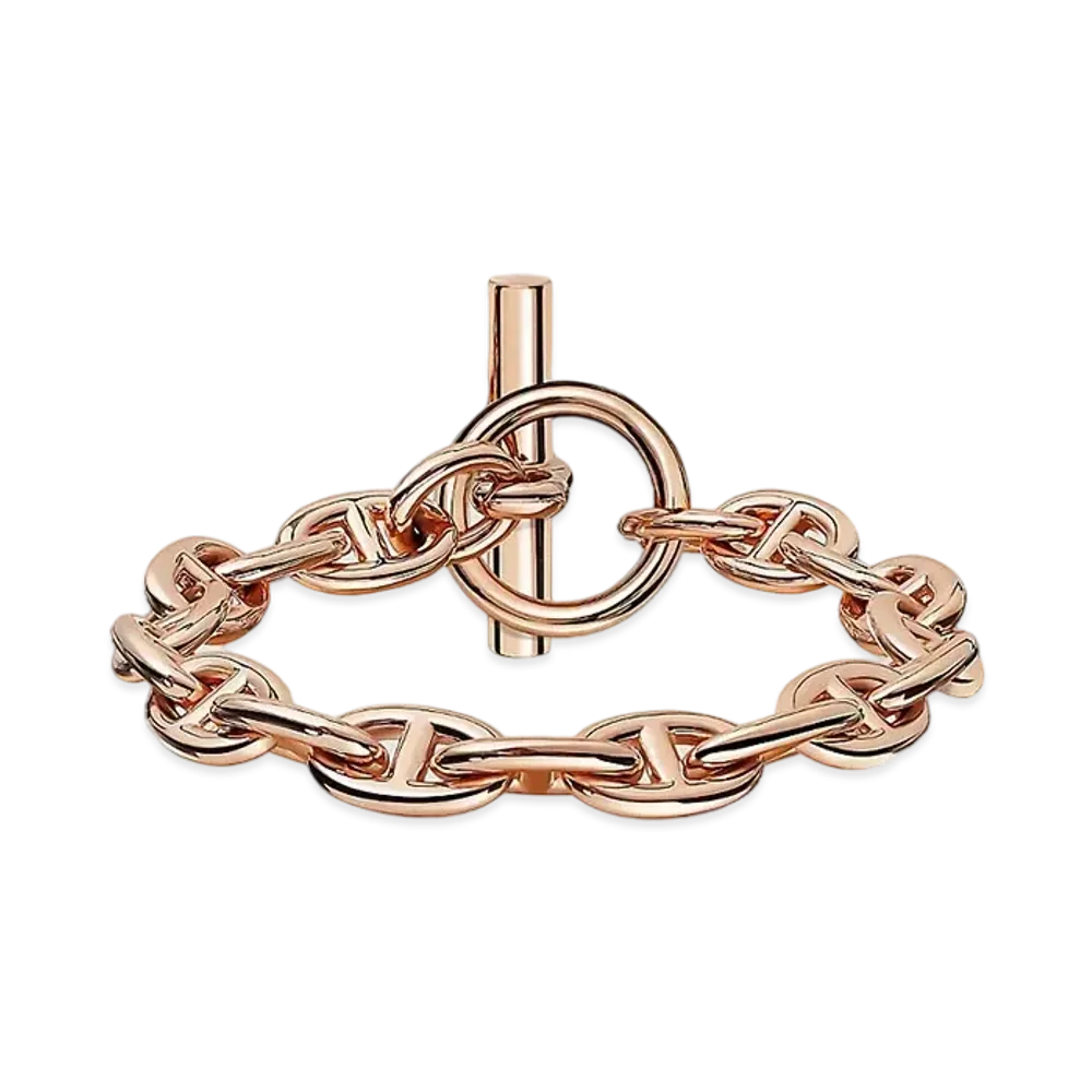 Hermes Chaine D'ancre PM 18K Bracelet "Rose Gold"