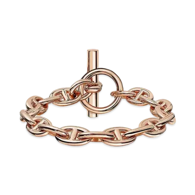 Hermes Chaine D'ancre PM 18K Bracelet "Rose Gold"