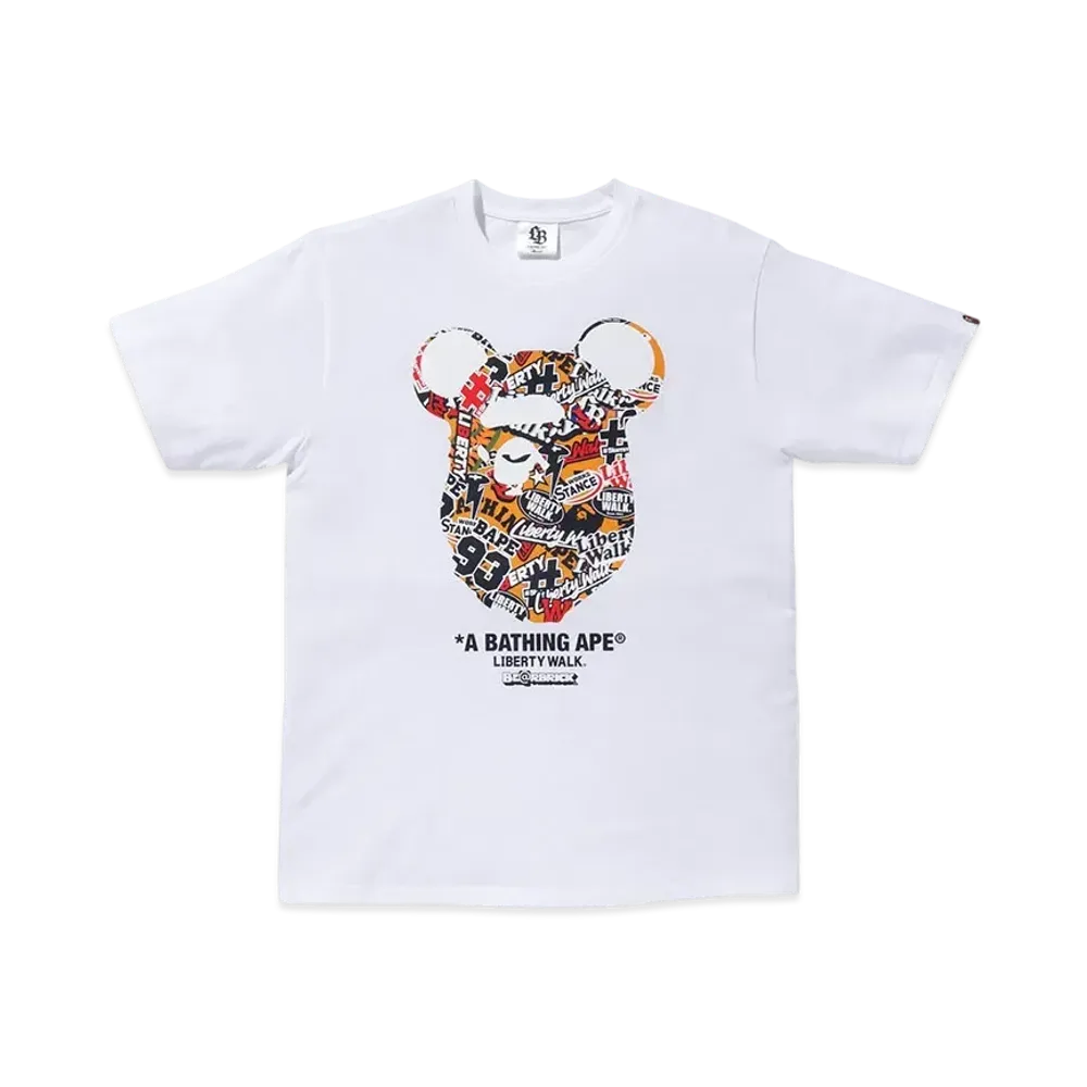 A BATHING APE x Lbwk x Medicom Toy Be R Tee "White"