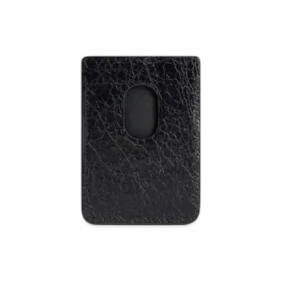BALENCIAGA Monaco Magnetic Card Holder "Black"