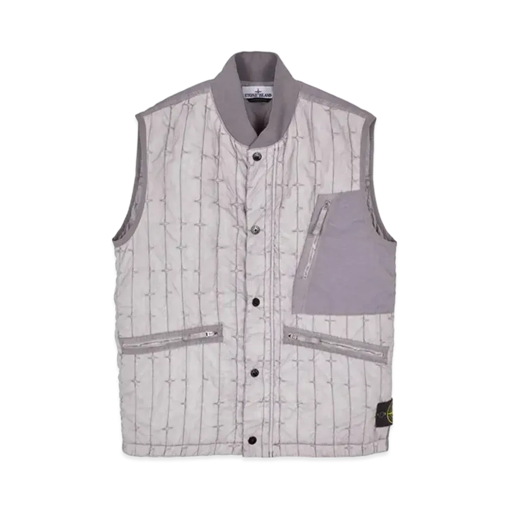 Stone Island G0231 Quilted Nylon Stella With PRIMALOFT-TC "Dust Gray"
