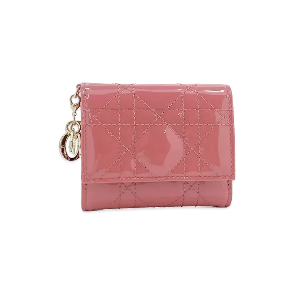 Dior Lady Dior Lotus Wallet "Yarrow pink"