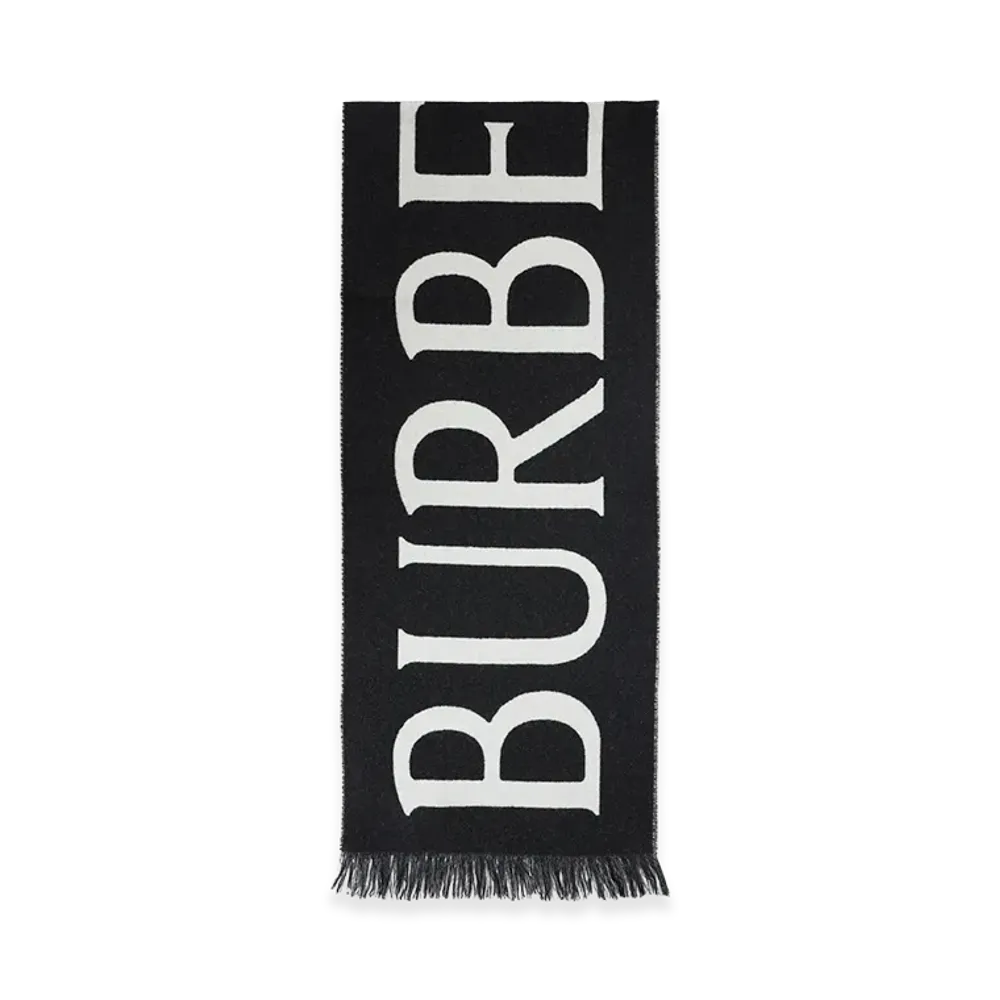 Burberry Wool Scarf "Black"