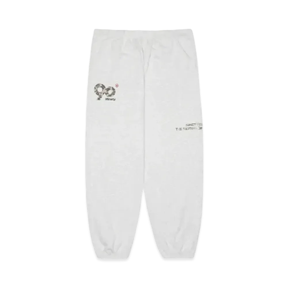 9090 Logo Light Sweat Pants(Camo) "Heather White"