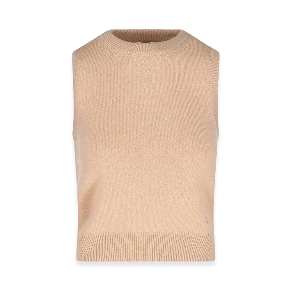 CELINE Women's Tank Top In Maglia "Beige"
