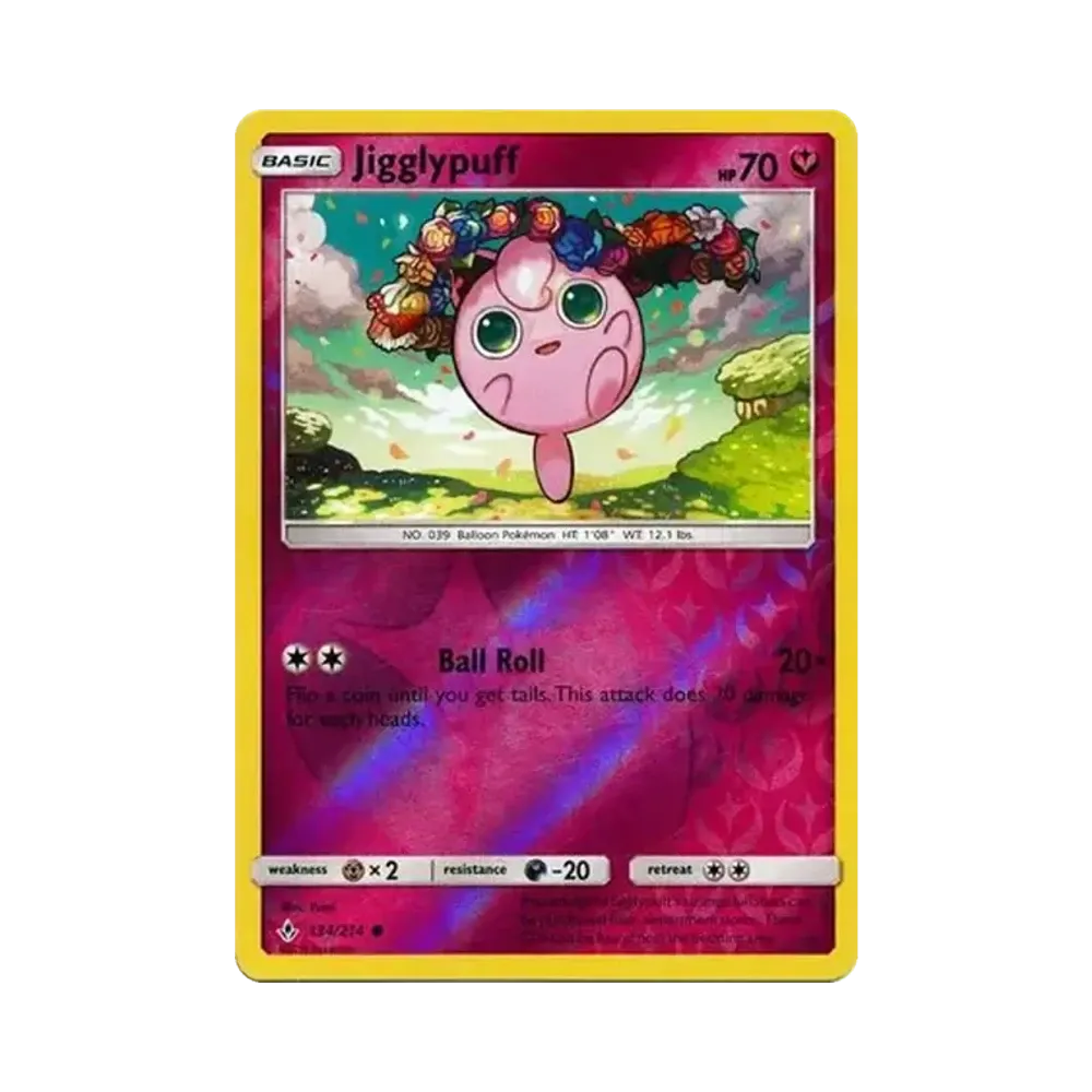 プリン C :リバースホロ [134/214]【英語版】(サン&ムーン「アンブローケンバンズ」)