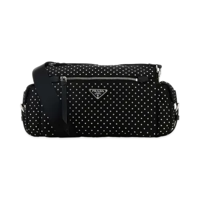 PRADA Women's Nylon Shoulder Bag "Black"