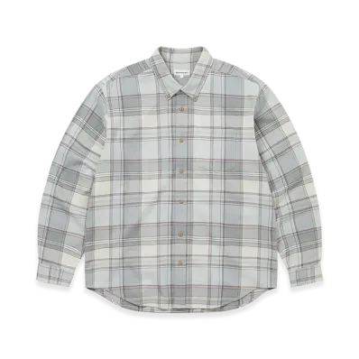 thisisneverthat Flannel Check Shirt "Grey"