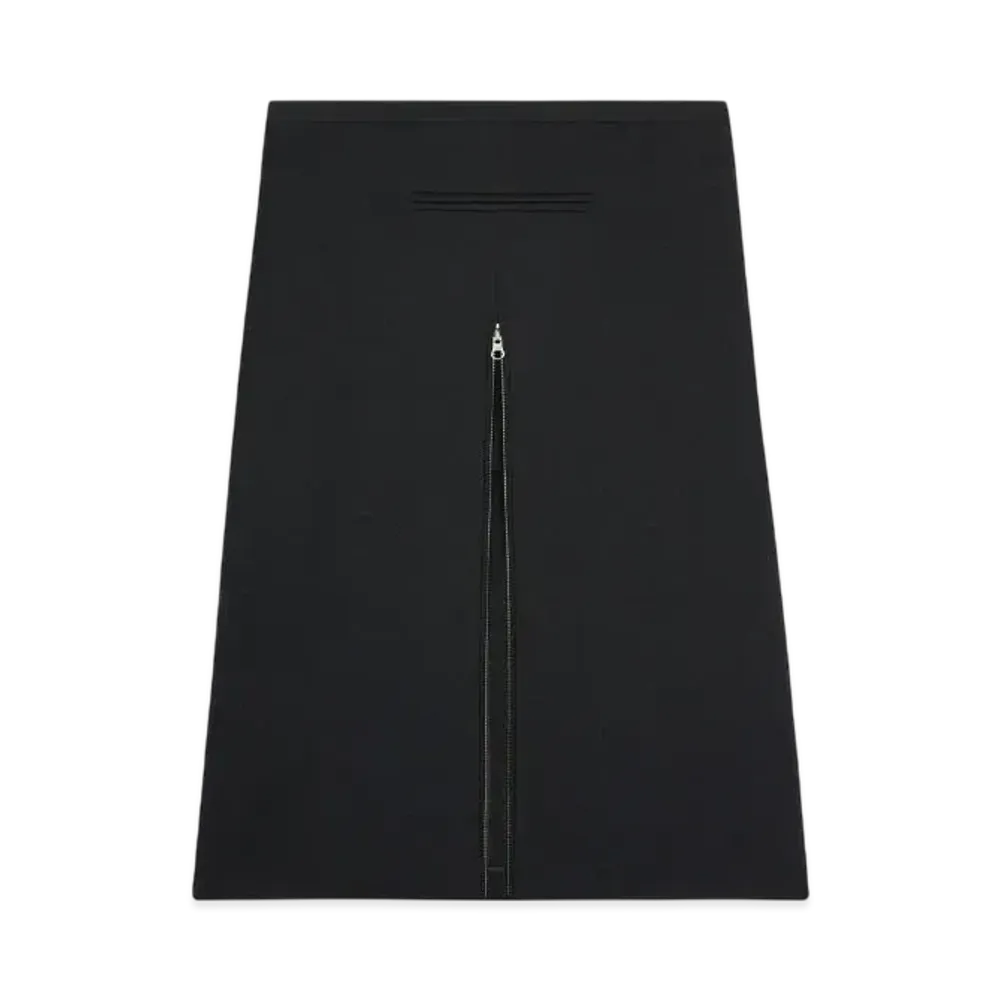 Courreges Tailored Zipped Twill Midi Skirt "Black"