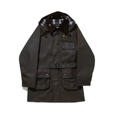 Barbour x ANK Solway Zipper Solway Zipper Wax Cotton Mid-Length Jacket (Regular Fit) "Olive"