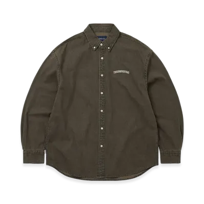 thisisneverthat Washed Denim Shirt "Brown"