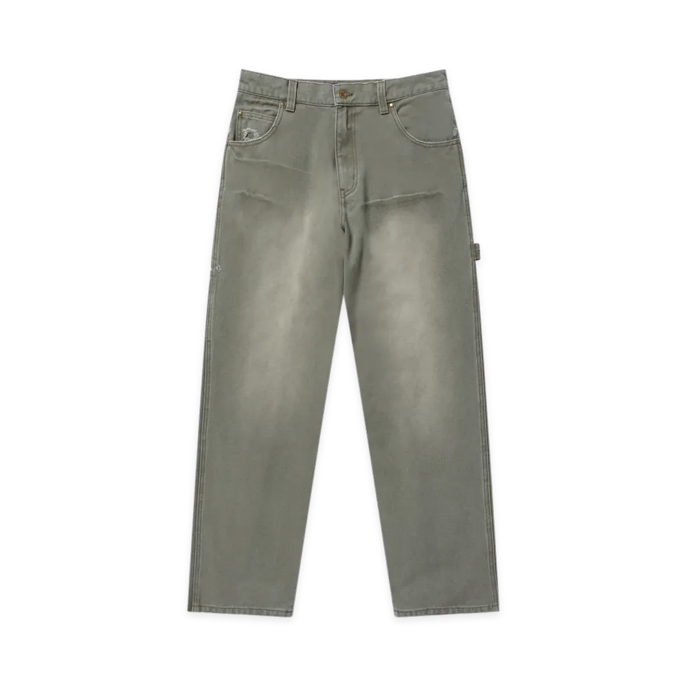 BlackEyePatch Washed Painter Duck Pants "Olive"