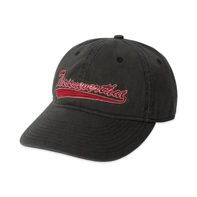 thisisneverthat Washed Script Logo Cap "Charcoal"