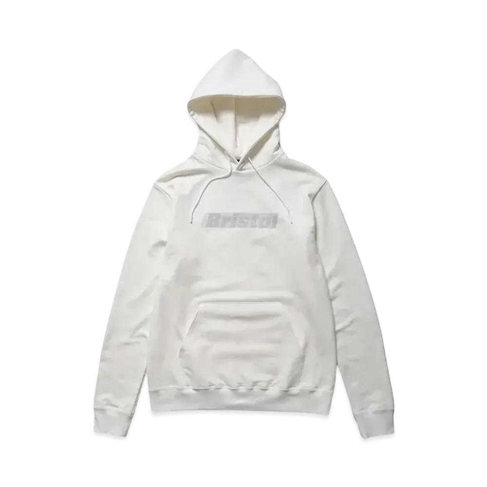 F.C.Real Bristol Effect Line Logo Team Sweat Hoodie "Off White"