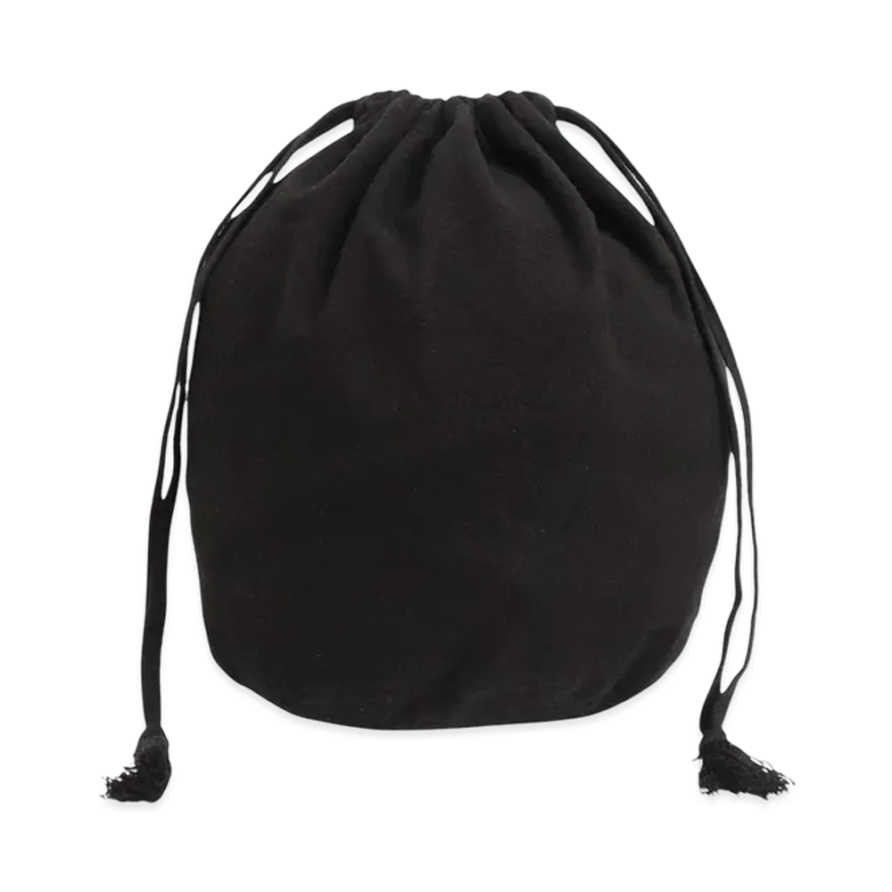 COMOLI Cotton Flannel Pouch "Black"