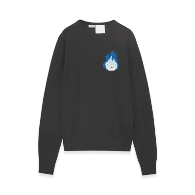 LOEWE x Howl's Moving Castle Calcifer Sweater in Wool "Black"