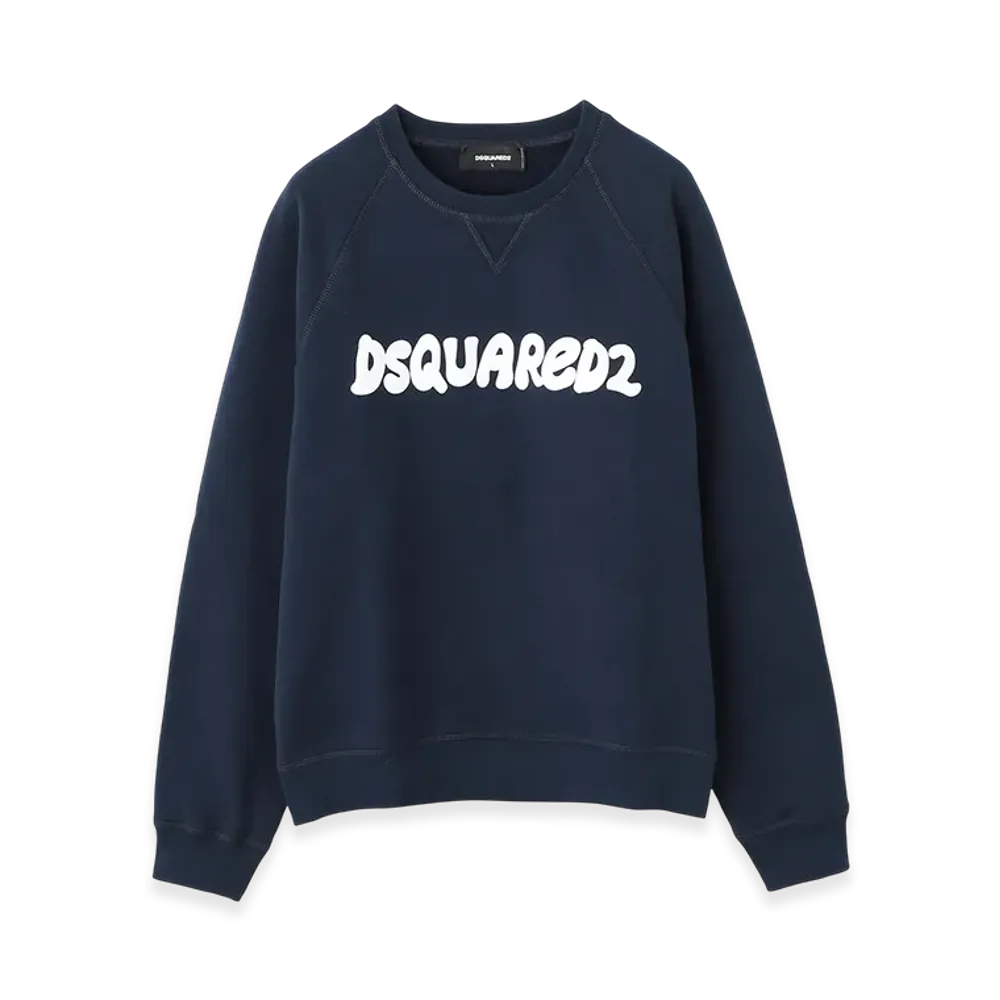 DSQUARED2 Cool Fit Crewneck Sweatshirt "Navyblue"