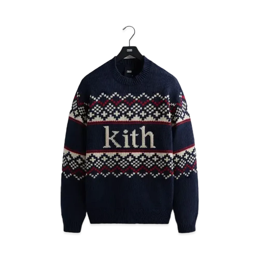 Kith Kithmas Fair Isle Crewneck "Nocturnal"