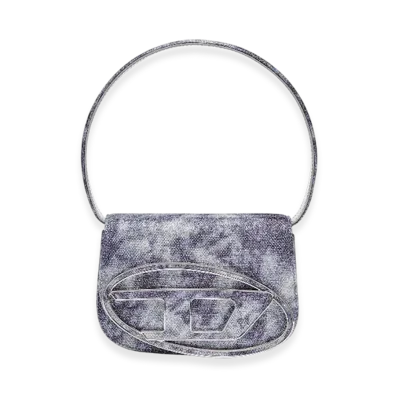 Diesel 1Dr 1Dr-Iconic Shoulder Bag In Shimmer Fabric "Blue"