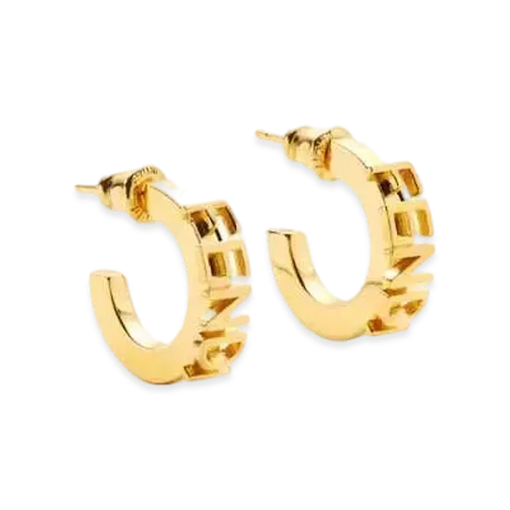 FENDI Fendigraphy Earring Metal "Gold"